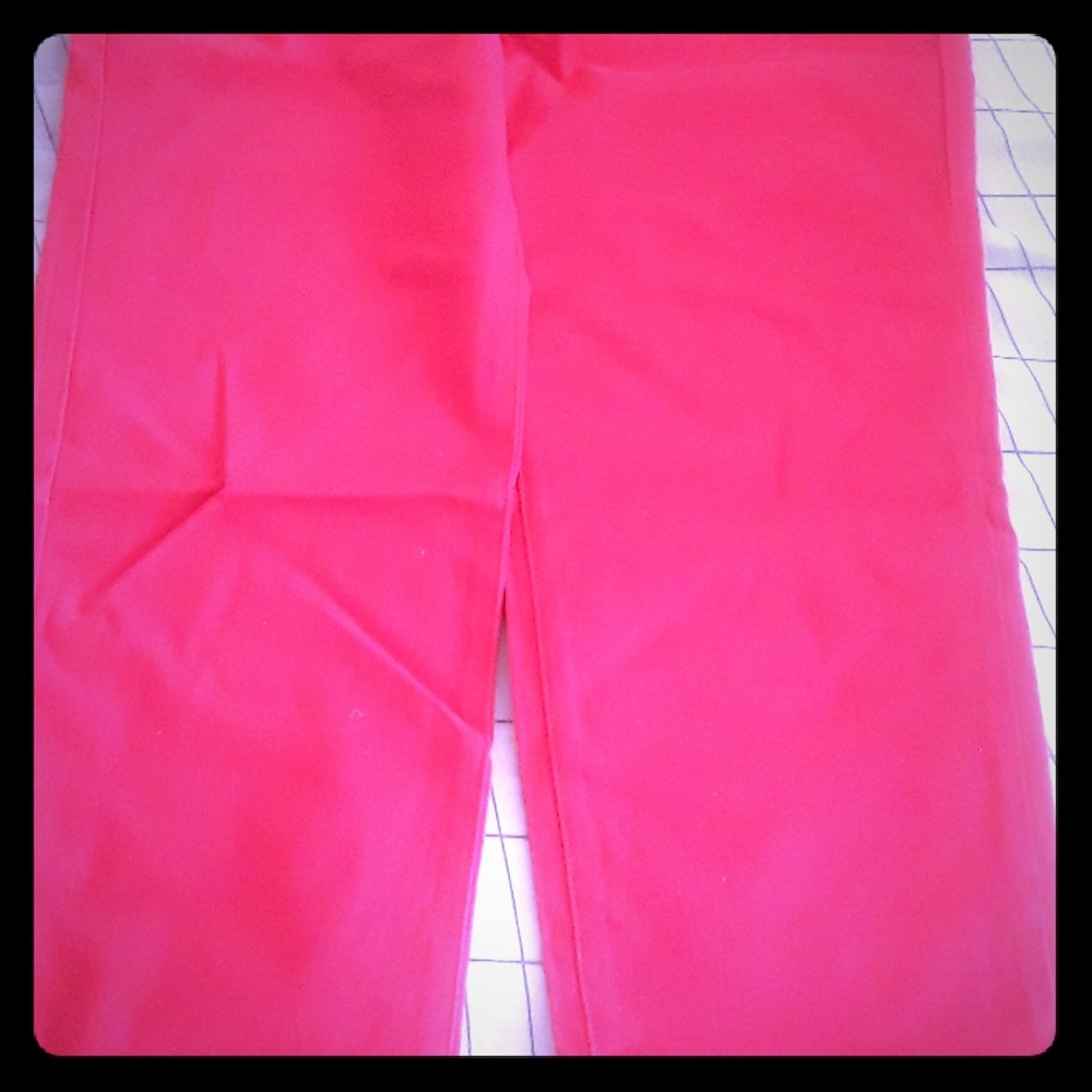 Brand new red jeans.